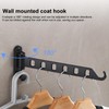 TIANLIN Foldable Clothes Hook, Folding Hook with 8 Hanging Positions,