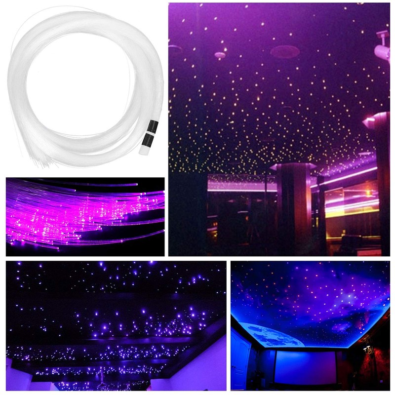 Garosa 2m 300PCS Fiber Optic Light End Glow Cable PMMA