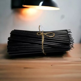 Black Wick Black Candles, 18 cm Pack of 50.  100% beeswax. Limited edition