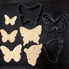 LUBTOSMN Butterfly Cookie Cutter Set-5 Piece-Butterfly Fondant Biscui Cutters