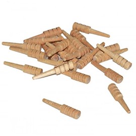 Pinehurst Crafts Unfinished Wooden Cribbage Pegs, 1-1/4 Inch Tall by 1/4 Inch Wide, Pack of 100