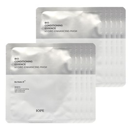 IOPE Bio Conditioning Essence Hydro Enhancing Mask 5 pcs + 5 free pcs Total 10 pcs / 아이오페 바이오 컨디셔닝 에센스 하이드로 인핸싱 마스크 5매+증 정 5매 총10매
