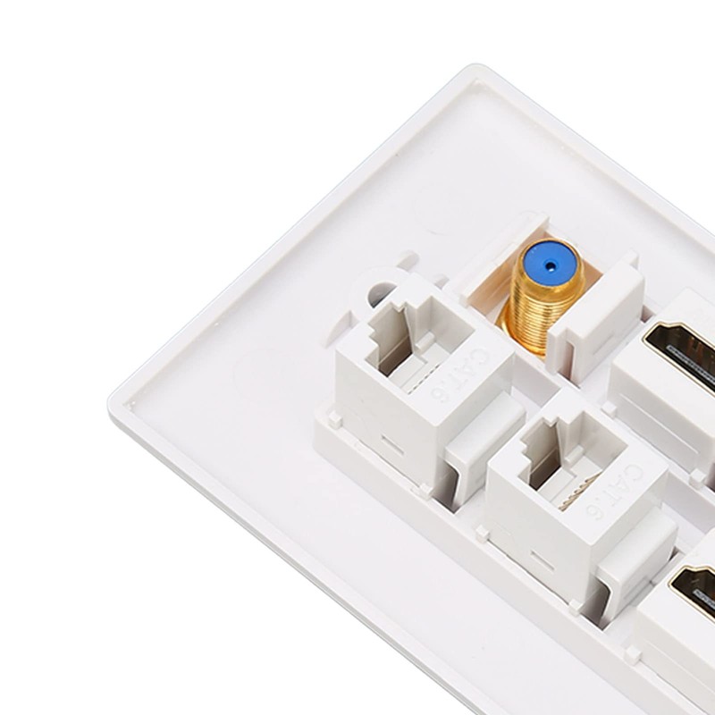 for HDMI and Network Wall Plate, 6 Ports HD Network