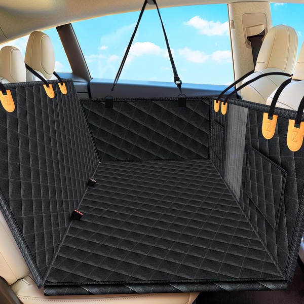 mucar Back Seat Extender for Dogs,Waterproof Dog Car Seat Cover