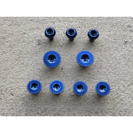 TORX Blue Stainless Torx Screws For Spyderco Manix 2 G10 XL Pivot Handle Pocket Clip