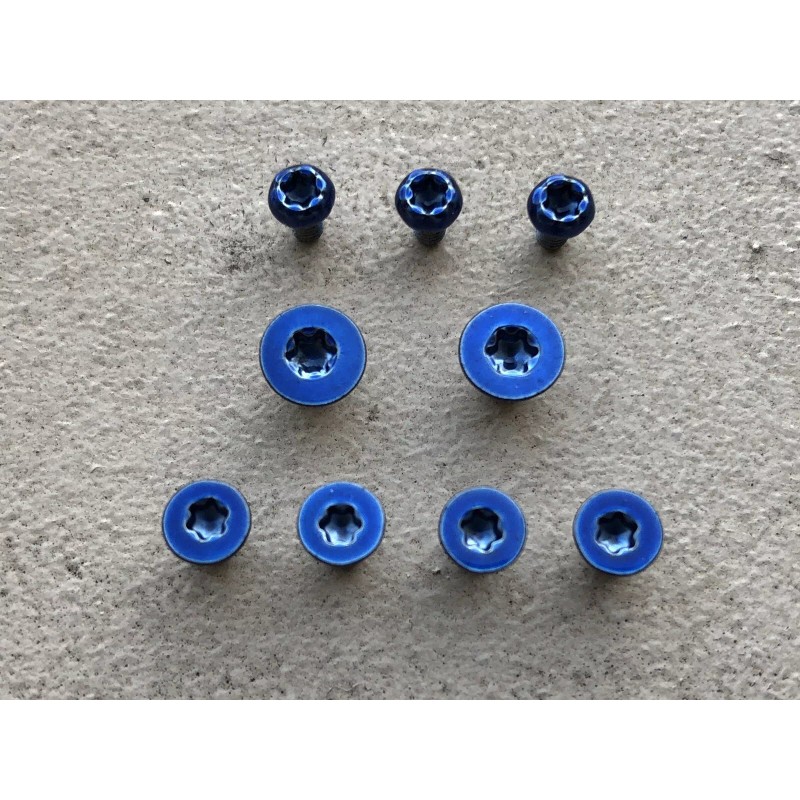 TORX Blue Stainless Torx Screws For Spyderco Manix 2 G10