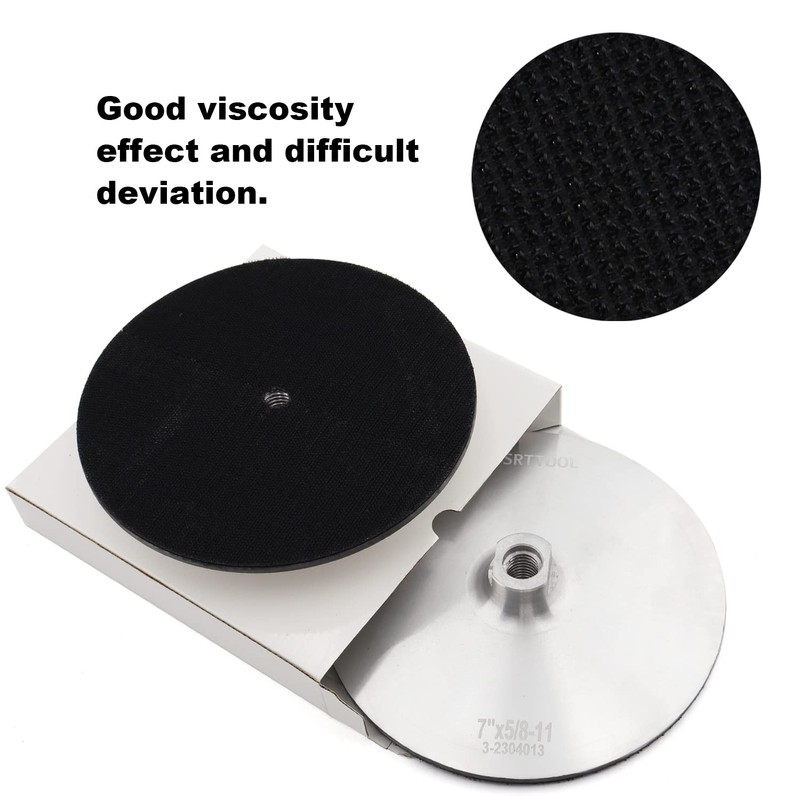 BSRTTOOL 7 Inch Aluminum Backer Pad - Hook Loop Backing