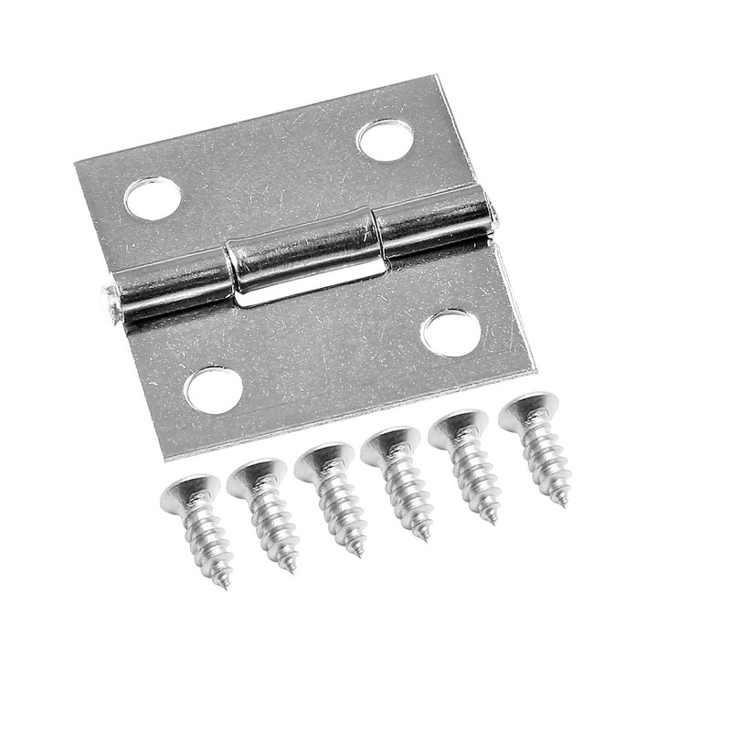 Piutouyar 12 Pack Butt Hinge 1 Inch Mini Hinges 304