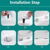 YQkangzhu 2Pcs Universal Toilet Seat Hinges Screws, Toilet Seat Top