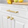 Amerdeco 10 Pack Brushed Gold knurled Cabinet Pulls 5 Inch(128mm)
