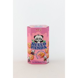 Meiji Hello Panda Biscuits with Strawberry Flavor Filling - 1.76 Oz (Pack of 2)