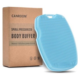 Canroom Depurador Corporal Silicona Antizinc Cerdas Altamente Elásticas Exfoliantes Cuerpo Ducha Reducción Celulitis Circulación Sanguínea Color Azul