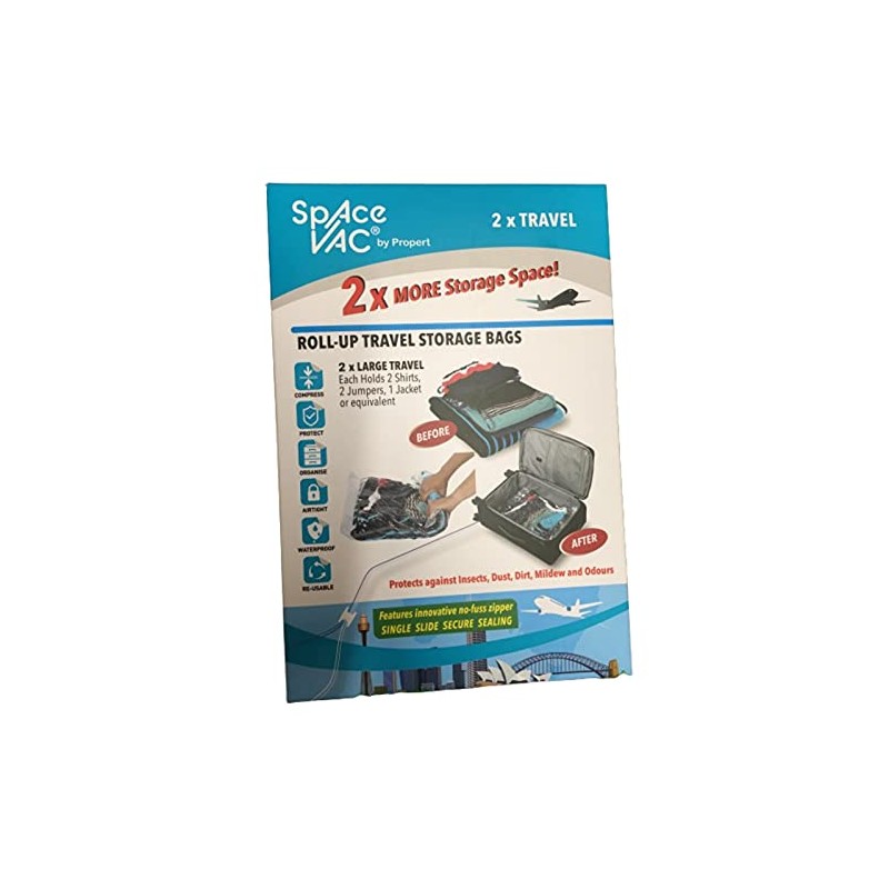 Space Vac Space Saver Travel Vacuum Storage Bags (Pack of