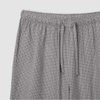 JAJU [JAJU] Men's Cotton Rayon Seersucker 7/8 Pajama Set_Light Gray