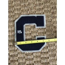 Unbranded DALLAS COWBOYS  PATCH  LETTER  PATCH 6 3/4" x 5 1/2"