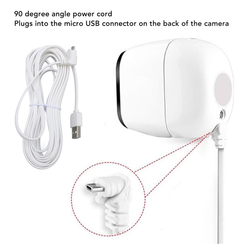 Security Camera Power Extension Cord, USB Security Camera Charging Cable,