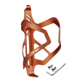 Corki Cycles Heavy Duty Bike Water Bottle Holder, Lightweight Aluminum Cage Shockproof Design for Road Mountain Gravel Bikes, Holds 21-32 oz, 1-Pack Orange