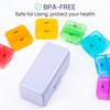 Zoksi Weekly Pill Organizer 2 Times a Day, Purple 7
