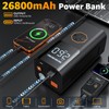Lehwey Portable Jump Starter with Air Compressor - 12V Car