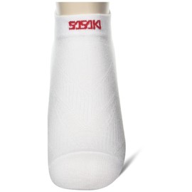 SASAKI Men's Rhythmic Gymnastics Low Socks, SS-3, White (W) 23-25
