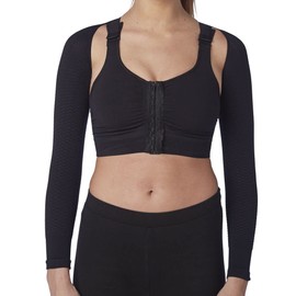 CzSalus Straffende und schlank machende Kompressions-Armmanschetten (Schwarz, S/M)