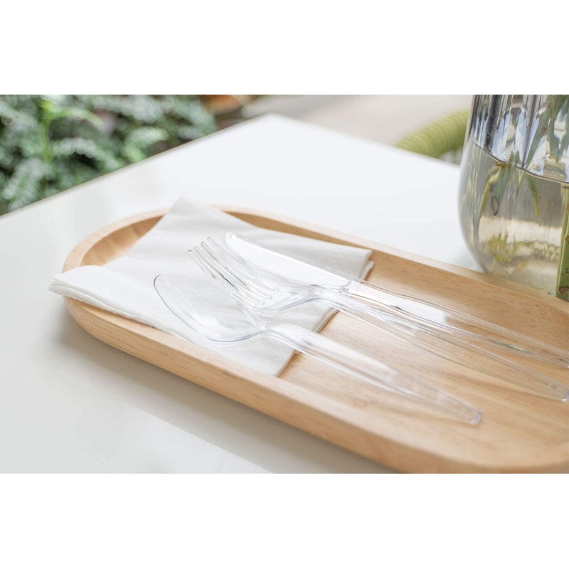 POSATE Clear Knives, Heavy-Duty Crystal (100 Knives)