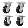 HANDSAMMU 4 Inch Caster Wheels, Set of 4 Industrial Caster