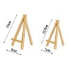 Mini Wooden Easels Display - 3Inch Mini Easel & Canvas