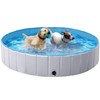 Yaheetech Grey Hard Plastic Dog Pools for Small Medium Large