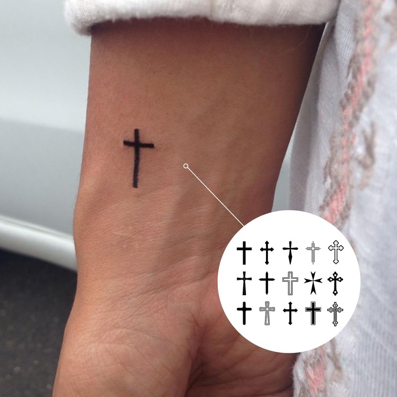 Tattoo Tech, 2 Sheets Tiny Semi Permanent Tattoo, Lasts 7-15