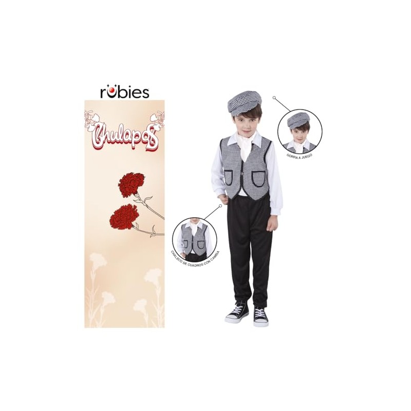 Chulapos Fancy Boys’ Costume Modern S N/A