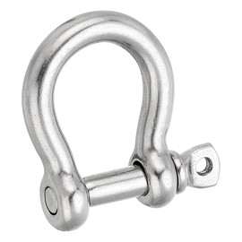 PATIKIL Screw Pin Shackle 12mm 1/2" 1764lb, 316 Stainless Steel Forged Bow Shackle Marine Grade for Chains Wire Rope Outdoor, Silver