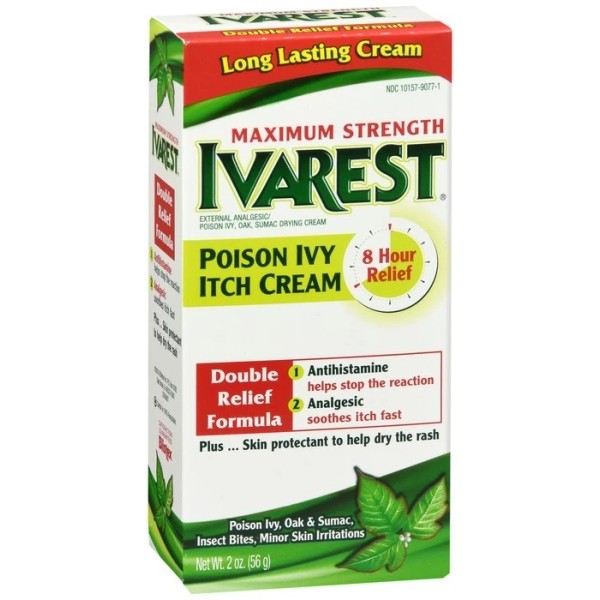Ivarest Poison Ivy Itch Cream Maximum Strength 2 OZ