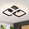 CANEOE Black Led Ceiling Light,4500K Daylight White Modern Hallway Light