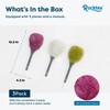 Rocktex 3 Pack Microfiber Delicate Duster & Detail Brush -