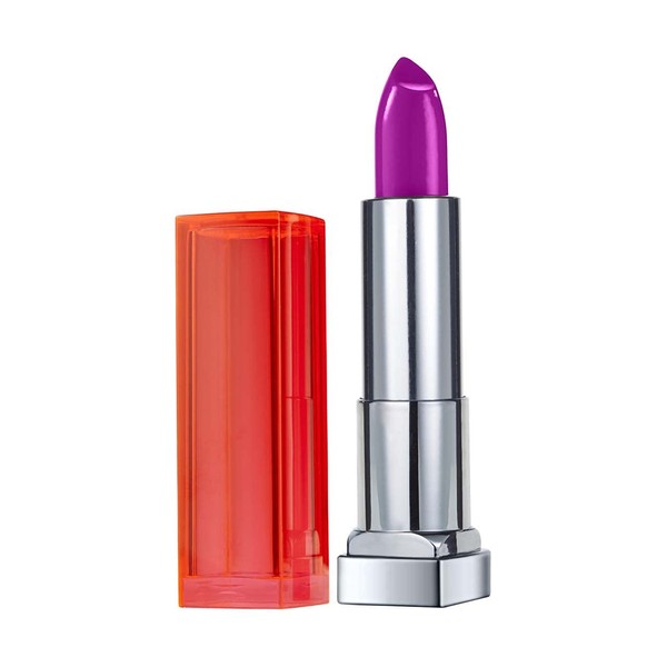 Maybelline New York Color Sensational Purple Lipstick, Satin Lipstick, Brazen Berry, 0.15 oz