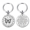 ABBNT Sober Gifts for Men Women - Sobriety Gifts Keychain - Sober Chip with Butterfly Design
