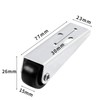 4Pcs Sliding Door Roller 77 * 23 * 26mm Support