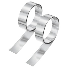 M METERXITY 2-Pack Aluminum Flashing, 3.3ft x 0.8" x 0.012" (LxWxT) Aluminum Flashing Roll, Roofing Metal Strip Sheet Roll for Weatherproofing Metal Roofing Panels