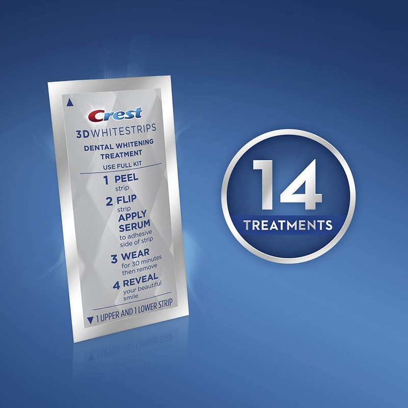 Crest 3D Whitestrips, Arctic Mint, Teeth Whitening Strip Kit with