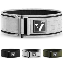 Weightlifting Belt Workout Gym Powerlifting Belt Serious Functional Fitness Weight Lifting Belt Adjustable Olympic Lifting Deadlift Training Belt Cinturon para Gym White XL(40"-45"in,102-114CM)