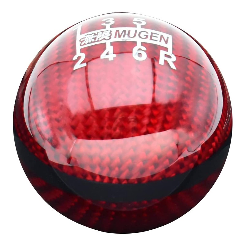 Nirnanada Carbon Fiber 6 Speed Shift Knob with Stripe for