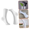 2pcs White Mannequin Foot Display Ankle Bracelet Shoe Sock Model