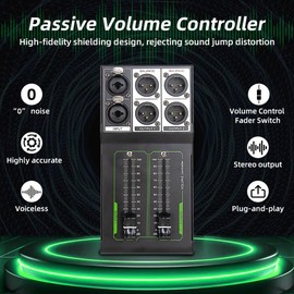 Atelierate Passive Volume Controller No Noise Input and Output Sound Quality Lossless Mixer Volume Adjustment Controller