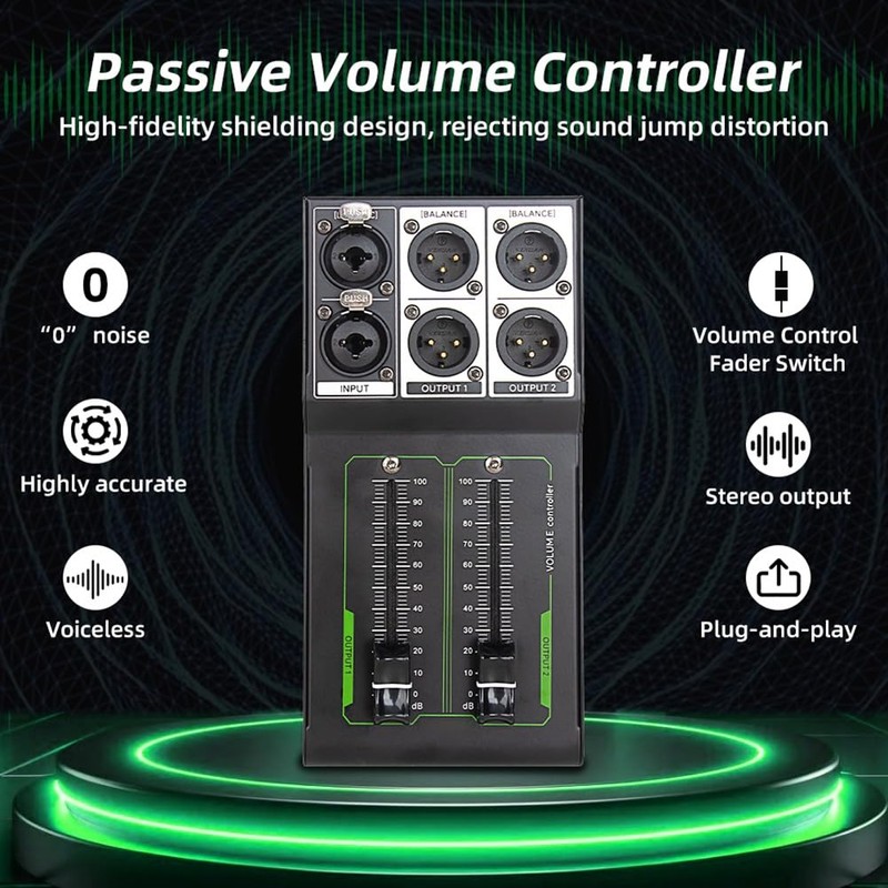 Atelierate Passive Volume Controller No Noise Input and Output Sound