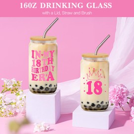 iAOVUEBY 18th Birthday Gifts for Girls, 18th Birthday Gift Box for 18 Year Old Girl, Daughter, Niece, Granddaughter, 18 Fabulous, In My 18th Era