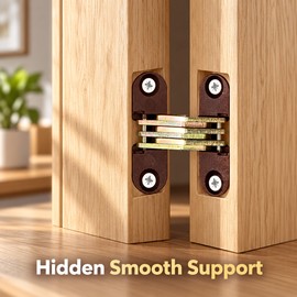 33x11mm Plastic Hidden Hinges Invisible Folding Cross Hinges for Furniture Doors and Tables
