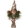Kurt Adler 11-Inch Natural Star with Pinecones Treetop