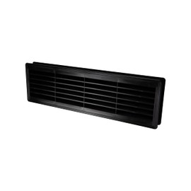 Bathroom Door Air Vent Grille 455mm x 135mm / 18" x 5.3 inch Two Sided Ventilation Cover (Black)