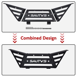 SAUTVS Rear Cargo Bed Extender Tailgate for Polaris RZR PRO R 2022-2025, Heavy Duty Steel Rear Bed Extender Cargo Tailgate Enclosure Rack for Polaris RZR Pro R 2022 2023 2024 2025 Accessories